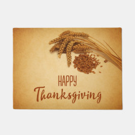 Vintag Happy Thanksgiving Wheat Corn Fußmatte