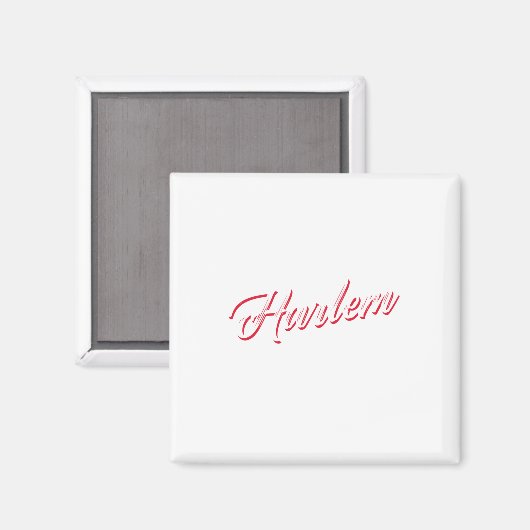 Vintag Harlem Magnet (Vorderseite/Rückseite)