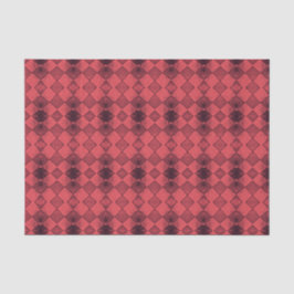 Vintag Harlequin Diamond Red Black Pattern Seidenpapier