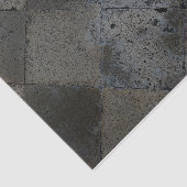 Vintag Harlequin Inspiriert Metallic Gray Texture Seidenpapier (Ausschnitt)