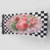 Vintag Harlequin Pink Roses Golf Headcover (Vorderseite)