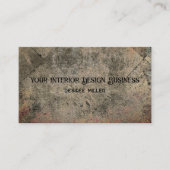 Vintag Harlequin Sepia Brown Black Grunge Texture Visitenkarte (Vorderseite)