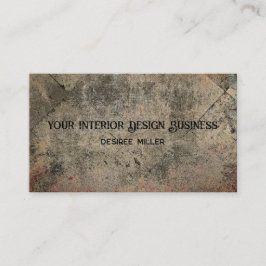 Vintag Harlequin Sepia Brown Black Grunge Texture Visitenkarte