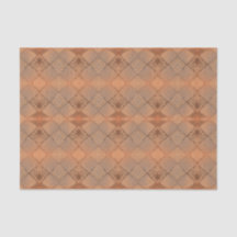 Vintag Harlequin Sepia Texture Diamond Muster