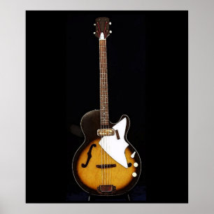 Vintag Harmony H22 Bass Print Poster