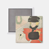 Vintag Harpers Weihnachten 1896 Magnet (Vorderseite/Rückseite)