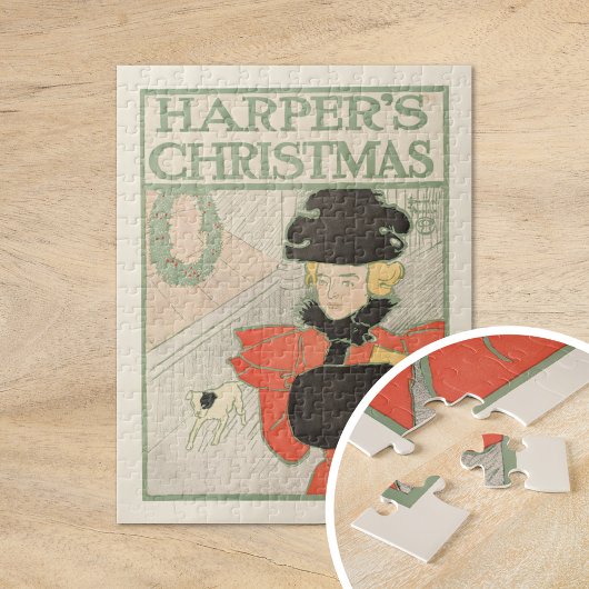 Vintag Harpers Weihnachten 1896 Puzzle