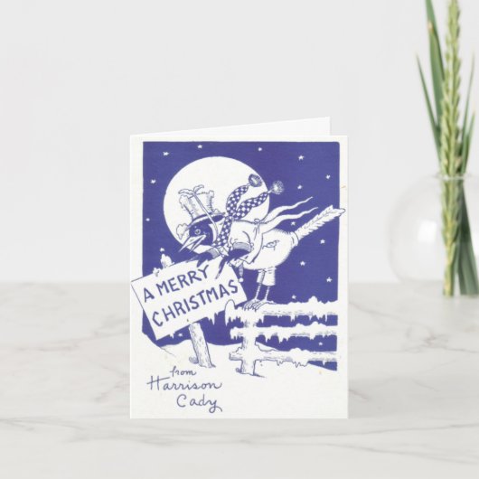 Vintag Harrison Cady Weihnachtskarte Feiertagskarte (Vorderseite)