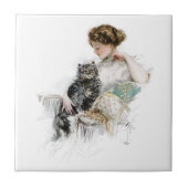 Vintag Harrison Fisher Fliese (Vorderseite)