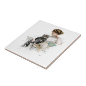 Vintag Harrison Fisher Fliese (Seite)