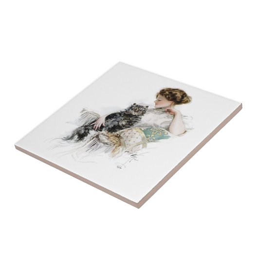 Vintag Harrison Fisher Fliese (Seite)