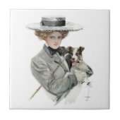 Vintag Harrison Fisher Fliese (Vorderseite)