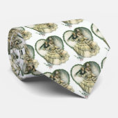 Vintag Harrison Fisher, Weihnachtsbräune und Gräue Krawatte (Gerollt)