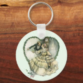 Vintag Harrison Fisher, Weihnachtsbräune und Gräue Schlüsselanhänger (Vorderseite)