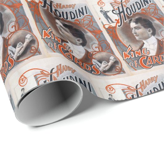 Vintag Harry Houdini Geschenkpapier (Rolleneckpunkt)