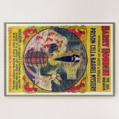 Vintag Harry Houdini Prison Cell & Barrel Mystery Puzzle (Horizontal)