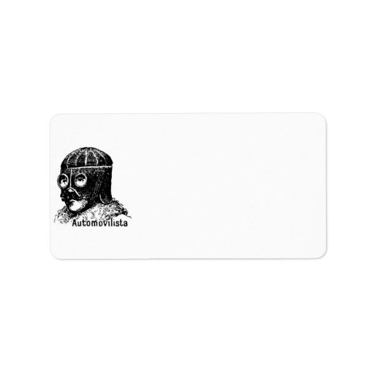 Vintag Hats-Label Adressaufkleber (Vorne)