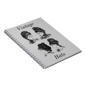 Vintag Hats-Notebook Notizblock (Rechte Seite)