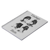 Vintag Hats-Notebook Notizblock (Linke Seite)