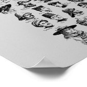 Vintag Hats Poster (Ecke)