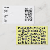 Vintag Hats-Visitenkarte Visitenkarte (Vorne/Hinten)