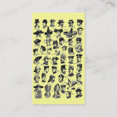 Vintag Hats-Visitenkarte Visitenkarte (Rückseite)