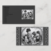 Vintag Hats-Visitenkarte Visitenkarte (Vorne/Hinten)