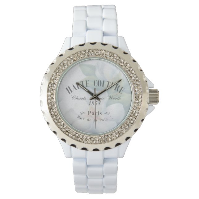 Vintag Haute Couture Fashion Design Armbanduhr (Vorderseite)