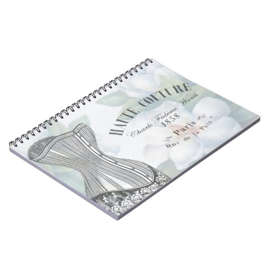 Vintag Haute Couture Fashion Notizblock (Linke Seite)