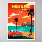 Vintag Havana Kuba Poster (Vorne)