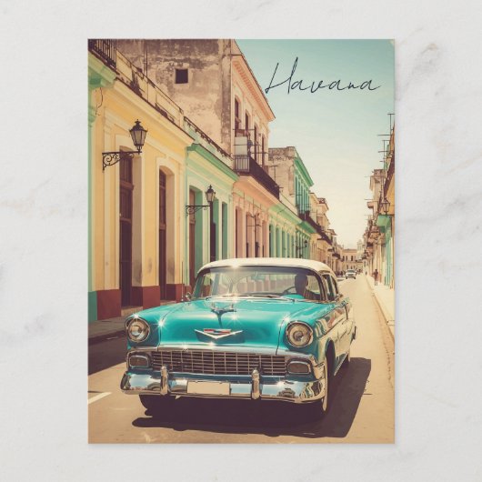 Vintag Havana Kuba Postkarte (Vorderseite)
