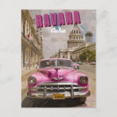 Vintag Havana Vibes: Nationale Hauptstadt Postkarte (Vorderseite)