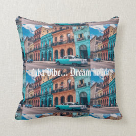Vintag Havanna Cuba Colorful "Cuba vibe" Kissen