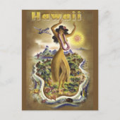 Vintag Hawaii 2 Postkarte (Vorderseite)