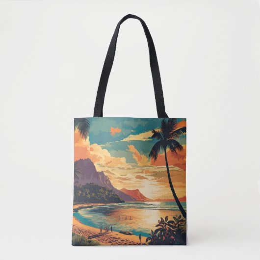 Vintag Hawaii Beach Tasche (Vorderseite)