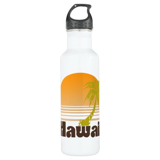 Vintag Hawaii Edelstahlflasche (Vorderseite)