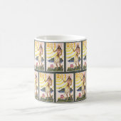 Vintag Hawaii Flower Girl Poster Verwandlungstasse (Mittel)