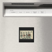 Vintag Hawaii Hula Dancers Magnet (In Situ (Geschirrspüler))
