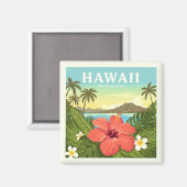 Vintag Hawaii Magnet (Vorderseite/Rückseite)