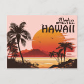 Vintag Hawaii Postcard Feiertagspostkarte (Vorderseite)