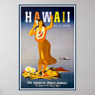 Vintag Hawaii Poster