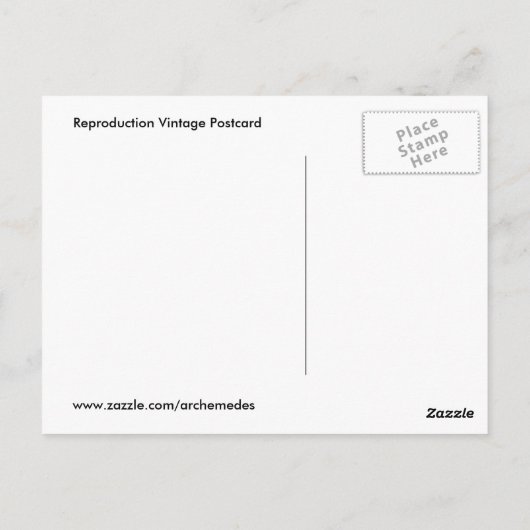 Vintag Hawaii Postkarte (Rückseite)