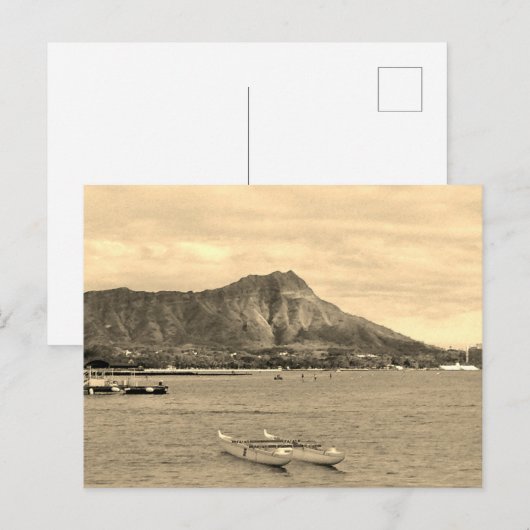 Vintag Hawaii Postkarte (Vorne/Hinten)