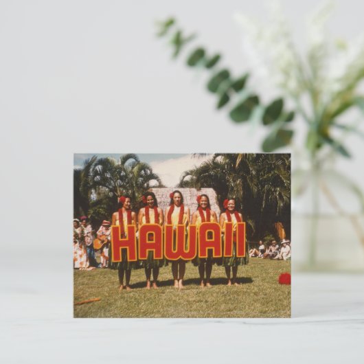 Vintag Hawaii Postkarte (Stehend Vorderseite)