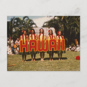 Vintag Hawaii Postkarte
