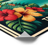 Vintag Hawaii Reiseplakat Poster (Ecke)