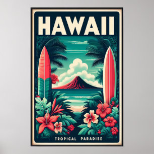 Vintag Hawaii Reiseplakat Poster