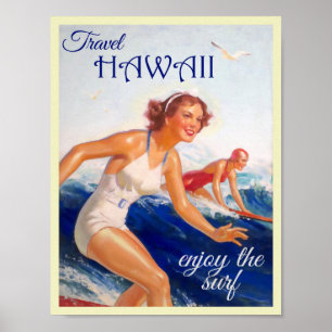 Vintag Hawaii Reiseplakat Poster