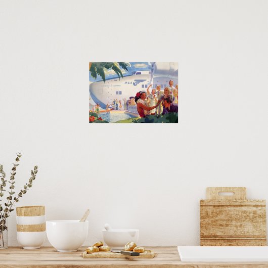 Vintag Hawaii Reiseplakat Poster (Küche)