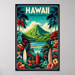 Vintag Hawaii Reiseplakat Poster